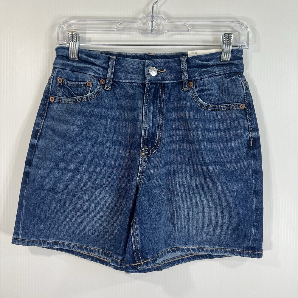 American Eagle Curvy Shorts Womens Size 0 Cotton Blend‎ High Rise Relaxed NEW